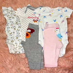 Carters bodysuit and leggings